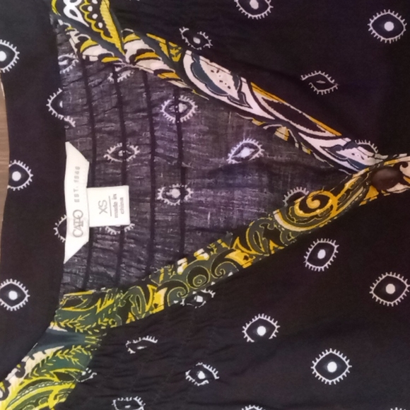 Cato XS 3/4 Sleeve Pattern Shirt - Picture 3 of 3